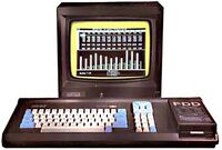 Amstrad CPC 664 with colour monitor in 80-column display mode