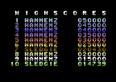 Highscore is saved on disk