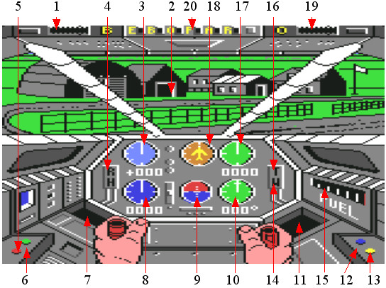 ... the cockpit displays