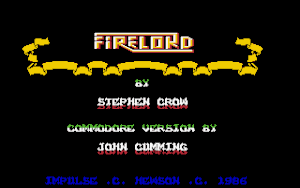 Title screen of the game