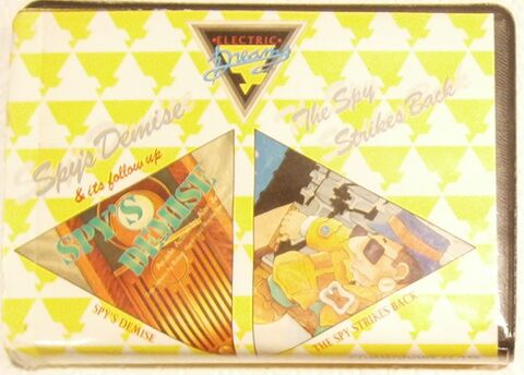 Cassette cover containing the games "Spy Strikes Back" and "Spy's Demise"