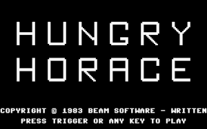 Title screen of the game