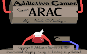 Title screen of the game