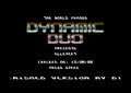 Dynamic Duo intro from 13. September 1986 It contains: Graphic and moving text.