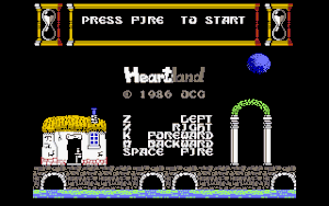 Title screen of the game