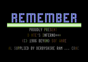 Logo of Remember (1998)
