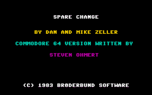 Title screen of the game