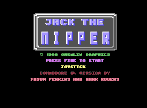 "Jack the Nipper" title screen