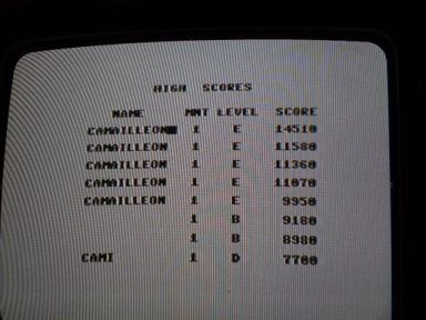 Topscore of Camailleon