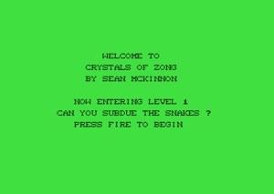 Startscreen of the game.