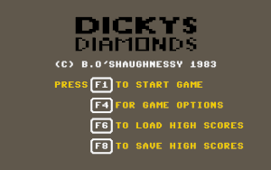 Title screen of the game