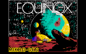 Title screen of the game