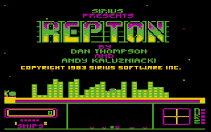 Title screen of the game