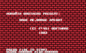 Title screen of the game