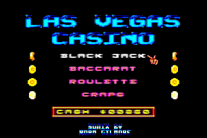 Title screen from the game Las Vegas Casino