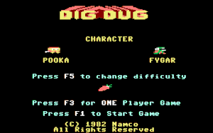 Titleimage from Dig Dug