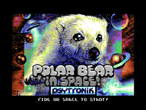POLAR BEAR IN SPACE! title screen