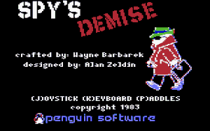 Title screen of the game