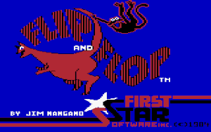 Title screen of the game
