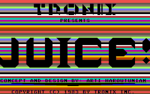 Title screen of the game