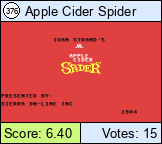 Apple Cider Spider
