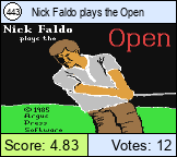Nick Faldo plays the Open